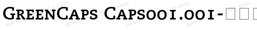 GreenCaps Caps001.001字体转换